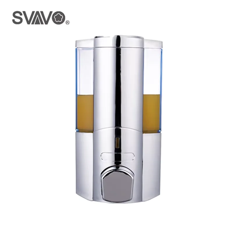 

Настенная насадка для душа SVAVO Regina, дозатор геля для душа, аксессуары для ванной, тепловой насос, 350 мл для ванных комнат в торговом центре, туалеты