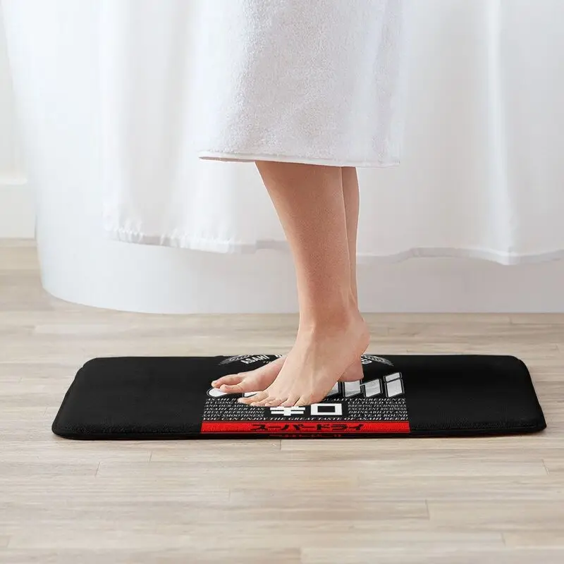 Asahi Beer Japanese Mat Rug Carpet Tapis Shaggy Foot Pad Fashionable Light Luxury