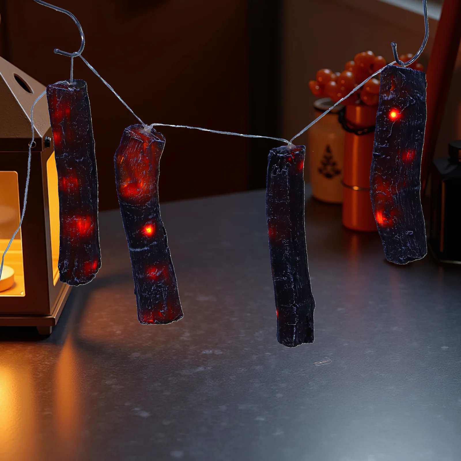 مصباح تأثير اللهب واقعي Led الخفقان الموقد ديكور محاكاة ضوء لهب الفحم لحفلة أجواء المنزل المريحة