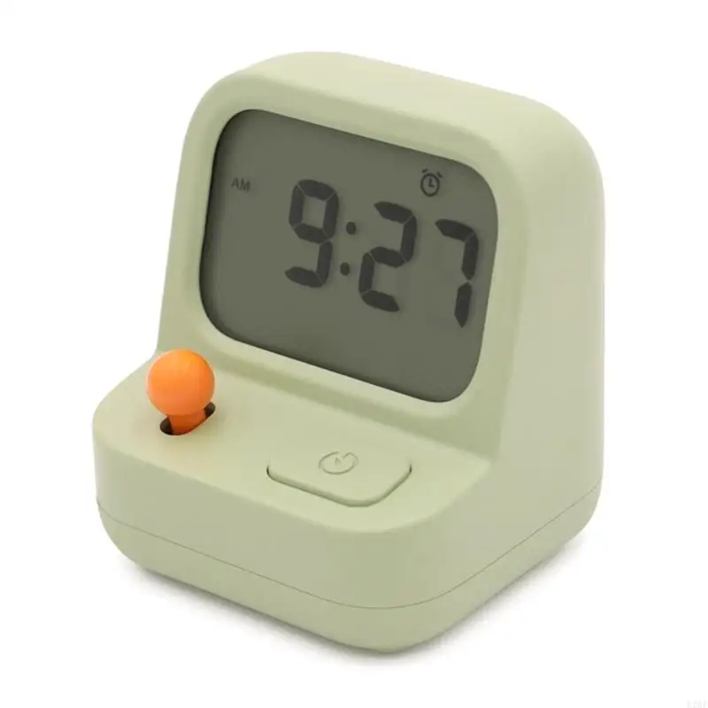 E28F Convenient Console Clock Stylish Bean Paste Green Clock for Your Desk, Kitchen or Nightstand!