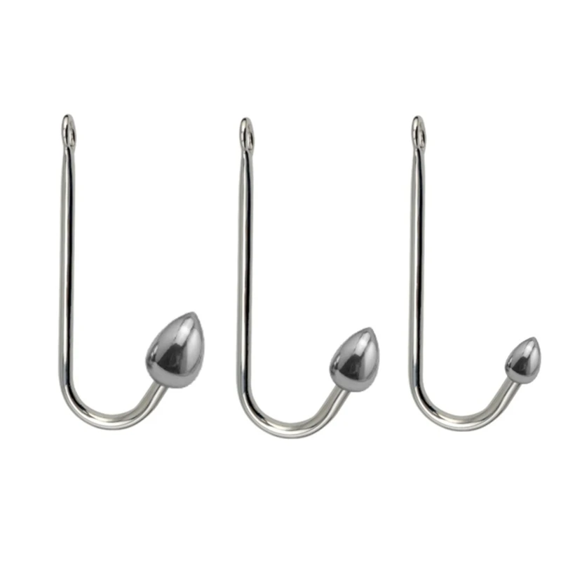 20RF Hook Butt Plug Fetish Bondage Adults Sex Metal Plug Adult Sex Toy