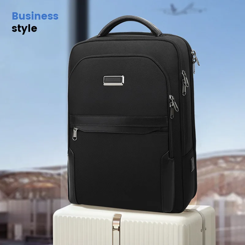 جديد النايلون الأعمال حقيبة كمبيوتر العمل التنقل مقاوم للماء سعة كبيرة للرجال محمول على ظهره الحقائب المدرسية للمراهقين #1