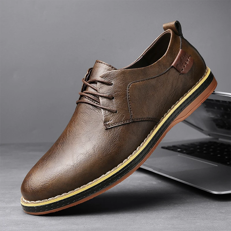 

Мужские повседневные деловые оксфорды для джентльменов, модельные туфли дерби, офисные кожаные оксфорды в британском стиле