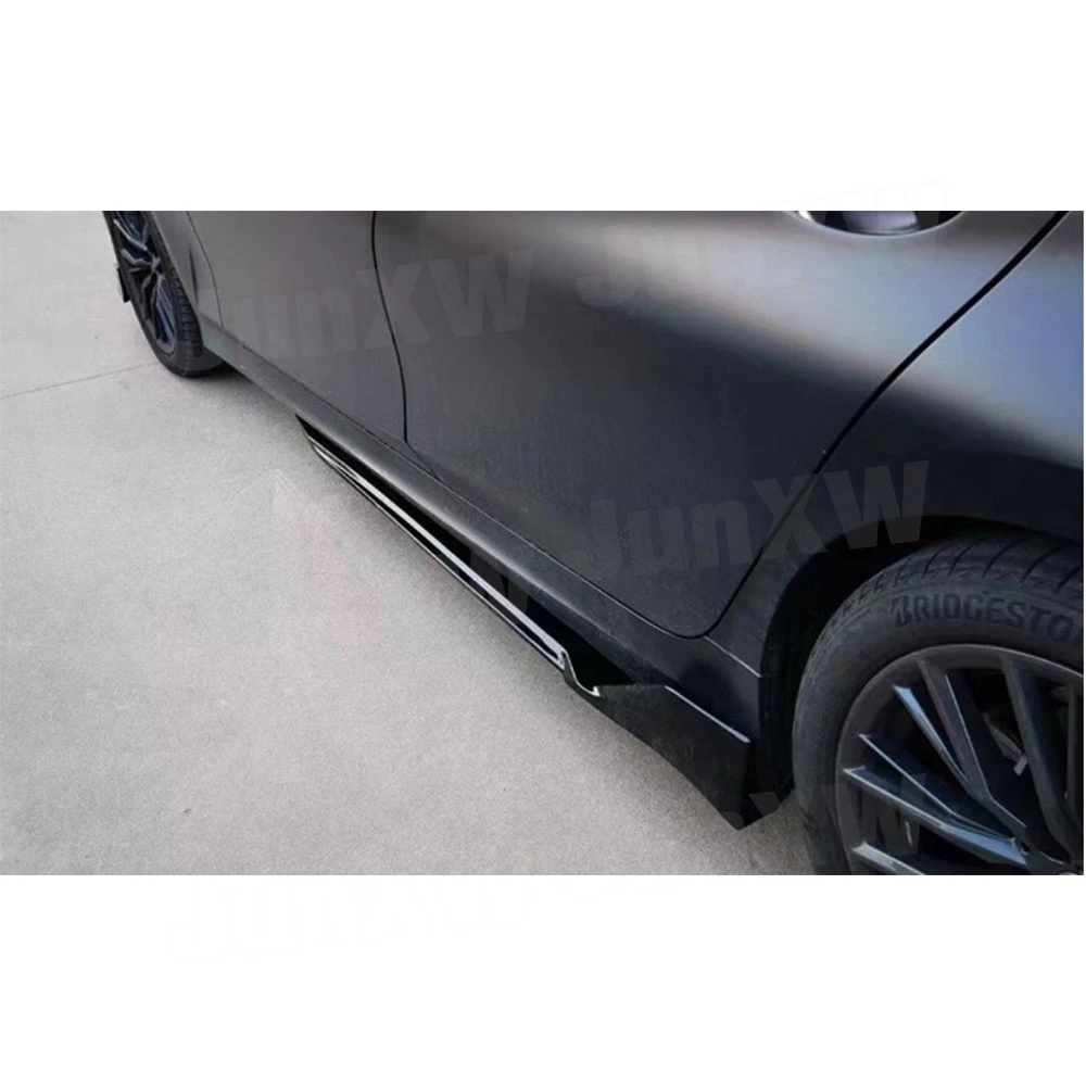 Carbon Fiber Side Skirts Extension Splitters Lip Wing for BMW 4 Series G22 G23 G26 2021+ Car Accessories Side Skirts