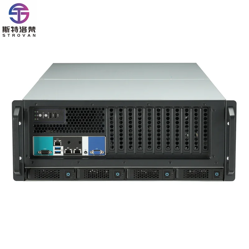 

Серверный корпус 4U для GPU-вычислений, промышленный компьютерный корпус для 10 GPU-карт, стоечный серверный корпус IPC