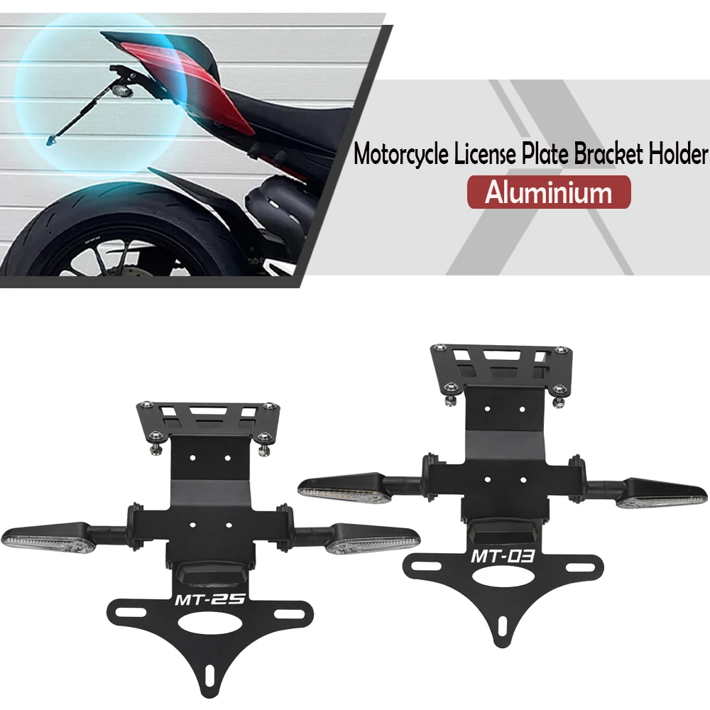 Motorcycle License Plate Holder Fender Eliminator Registration Bracket FOR Yamaha YZF R3 R25 MT-03 MT03 MT-25 MT25 2015 2024