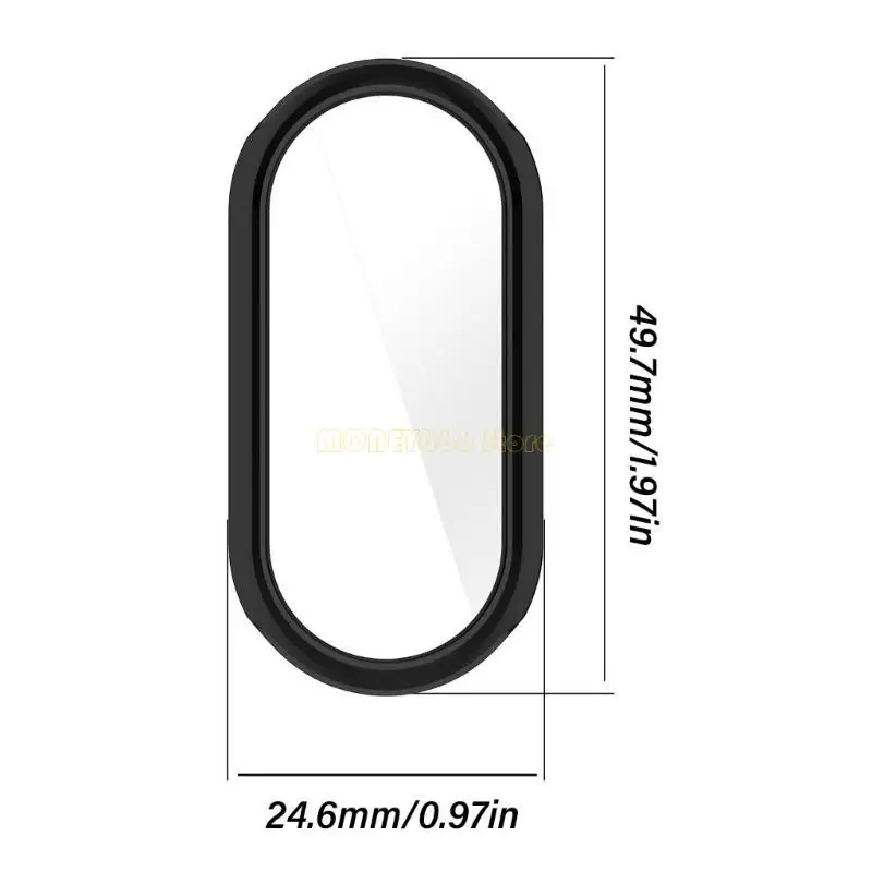 F62C 모든 포괄적 인 전기 도금 케이스 보호 도금 커버 시계 피트니스 트랙 9/9NFC에 적합한 전기 도금 가드