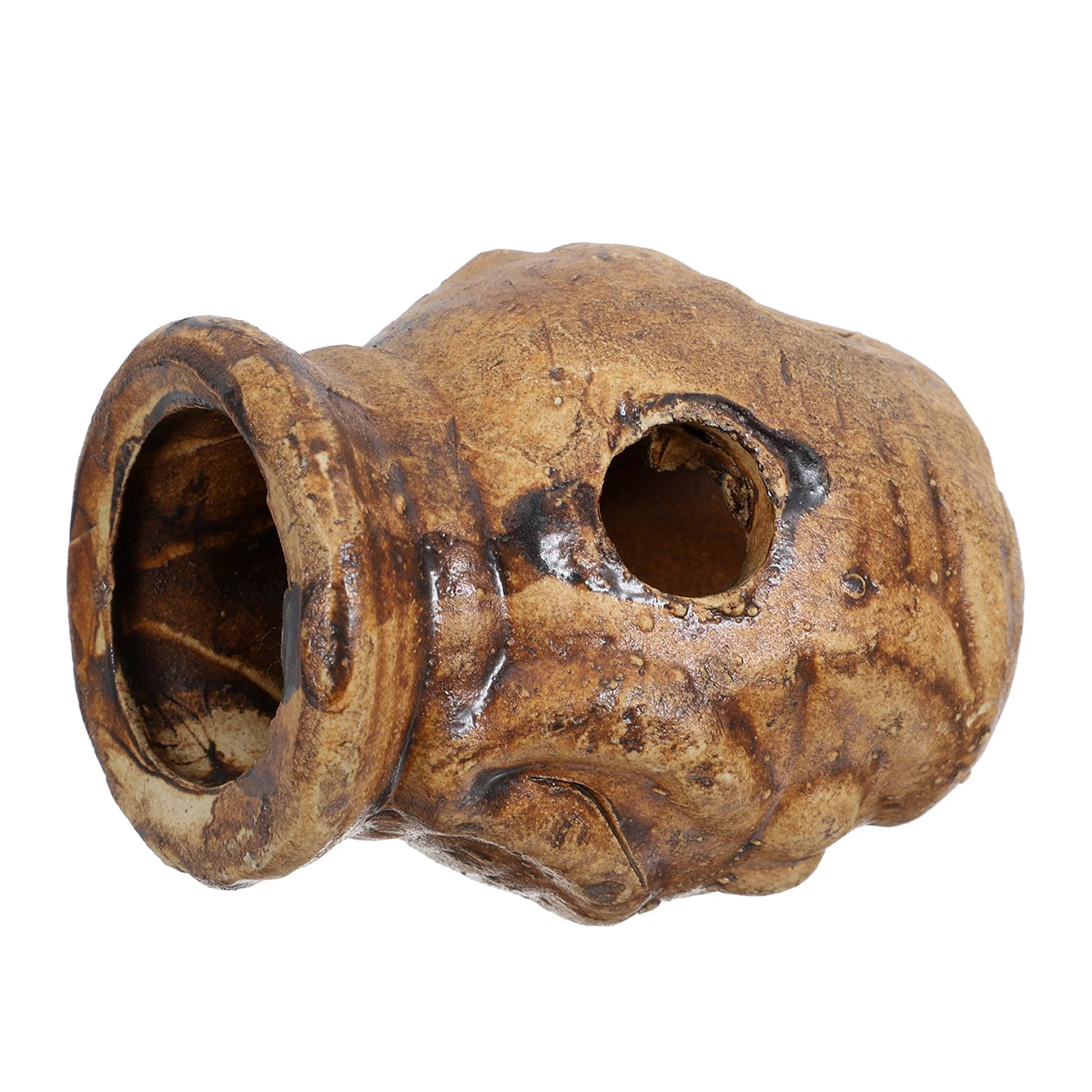 

Ceramic Fish Cave Aquarium Decor Breeding Cones Hiding Spots Safe Durable Shrimp House Betta Tunnel Tank Decoration