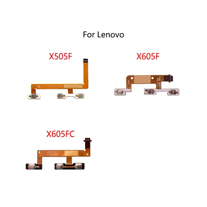 Power Button Switch Volume Mute Button On / Off Flex Cable For Lenovo Tab M10 TB-X505F X505N/L X505F X605M X605F X605LC X605FC