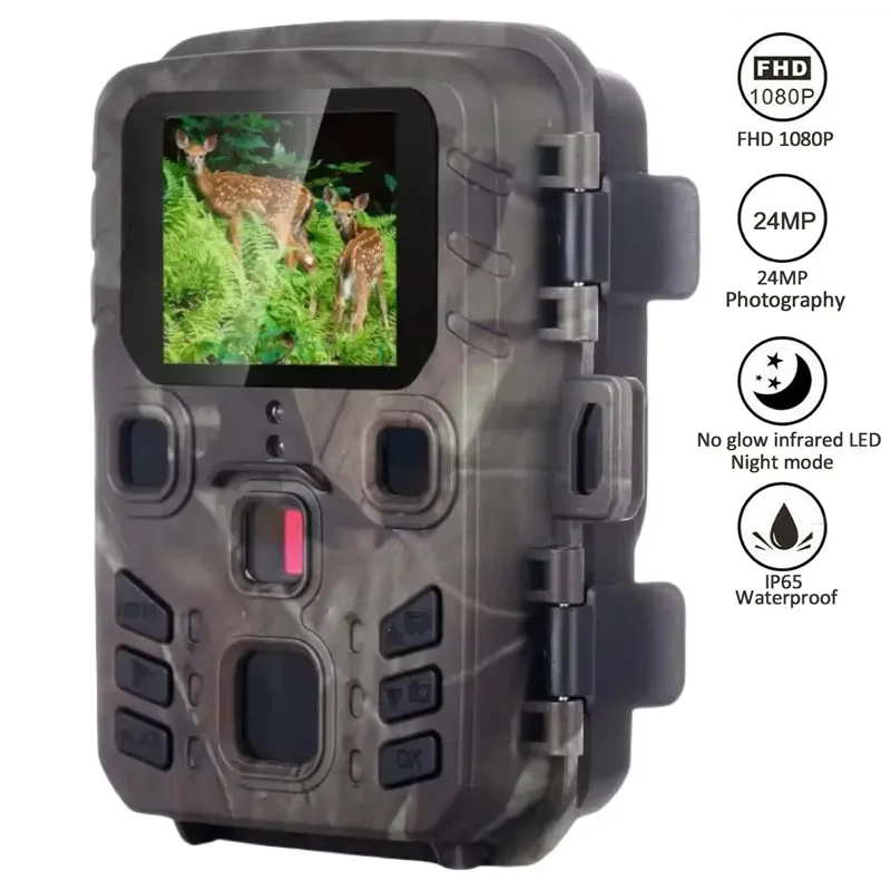 

Outdoor Mini Waterproof Hunting Camera 20MP 1080P Wild Trail Infrared Night Vision Outdoor Motion Activated Scouting Photo Trap