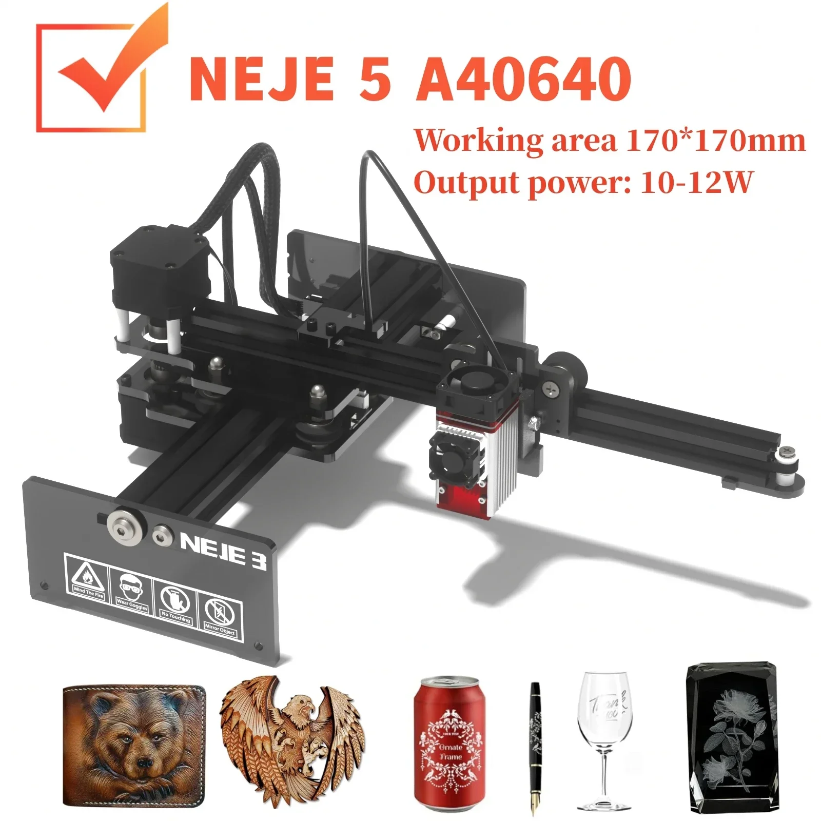 

NEJE 5 A40640 80W Laser Engraving Machine and Cutting Machine Blu-ray CNC Machine