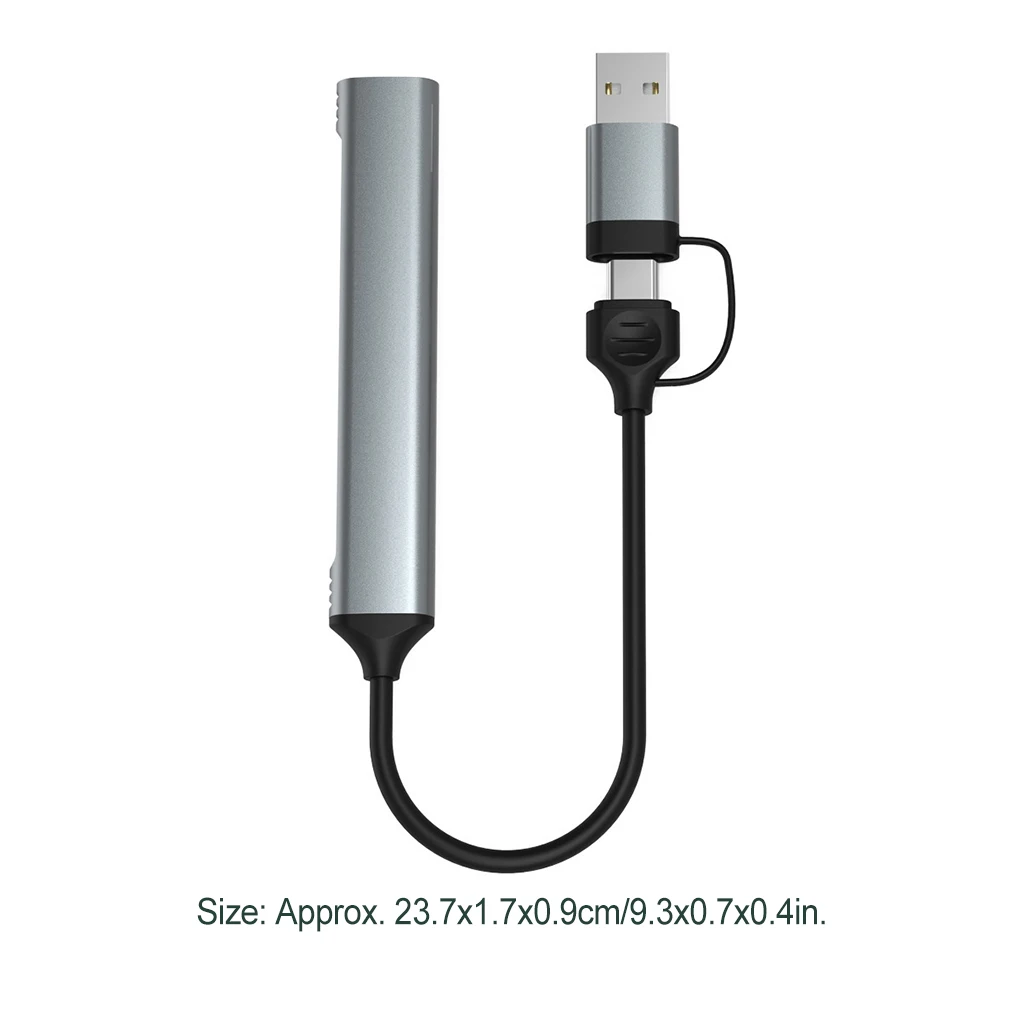 4 In 1 Type-C Hub Dubbel-Hoofd Dockingstation Mobiele Telefoons Laptops Data Transfer Kabel Splitter Adapter Apparatuur