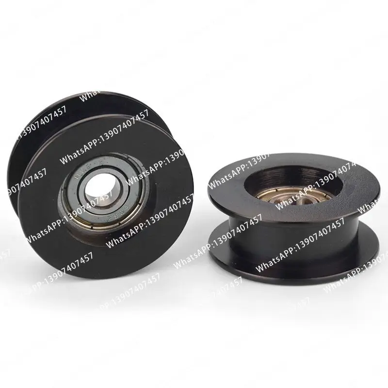 1Pc H-slot bearing nylon with guide wheel suspension pulley, household furniture pulley roller hardware accessories