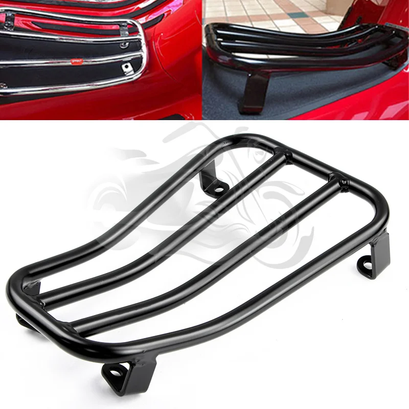 Motorcycle Black Foot Pedal Luggage Holder Rack Bracket Shelves For VESPA GTS300 GTV300 300 GTS-300 2017 - 2021 2018 2019 2020