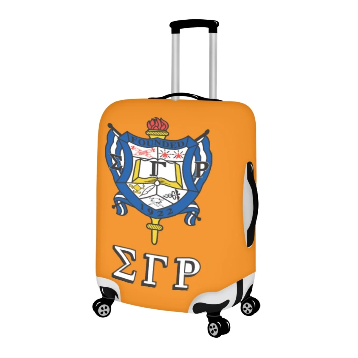 Forudesigns Griekse Alfabet Reizen Bagage Covers Praktische Sigma Gamma Rho Koffer Cover Accessoires Elastische Protector Creatieve