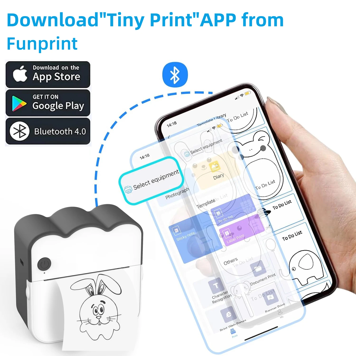 Kids Mini Printer Printing Paper White Colorful Adhesive Transparent Sticker 57*25mm Label Paper Learning Note Pocket Maker Toys