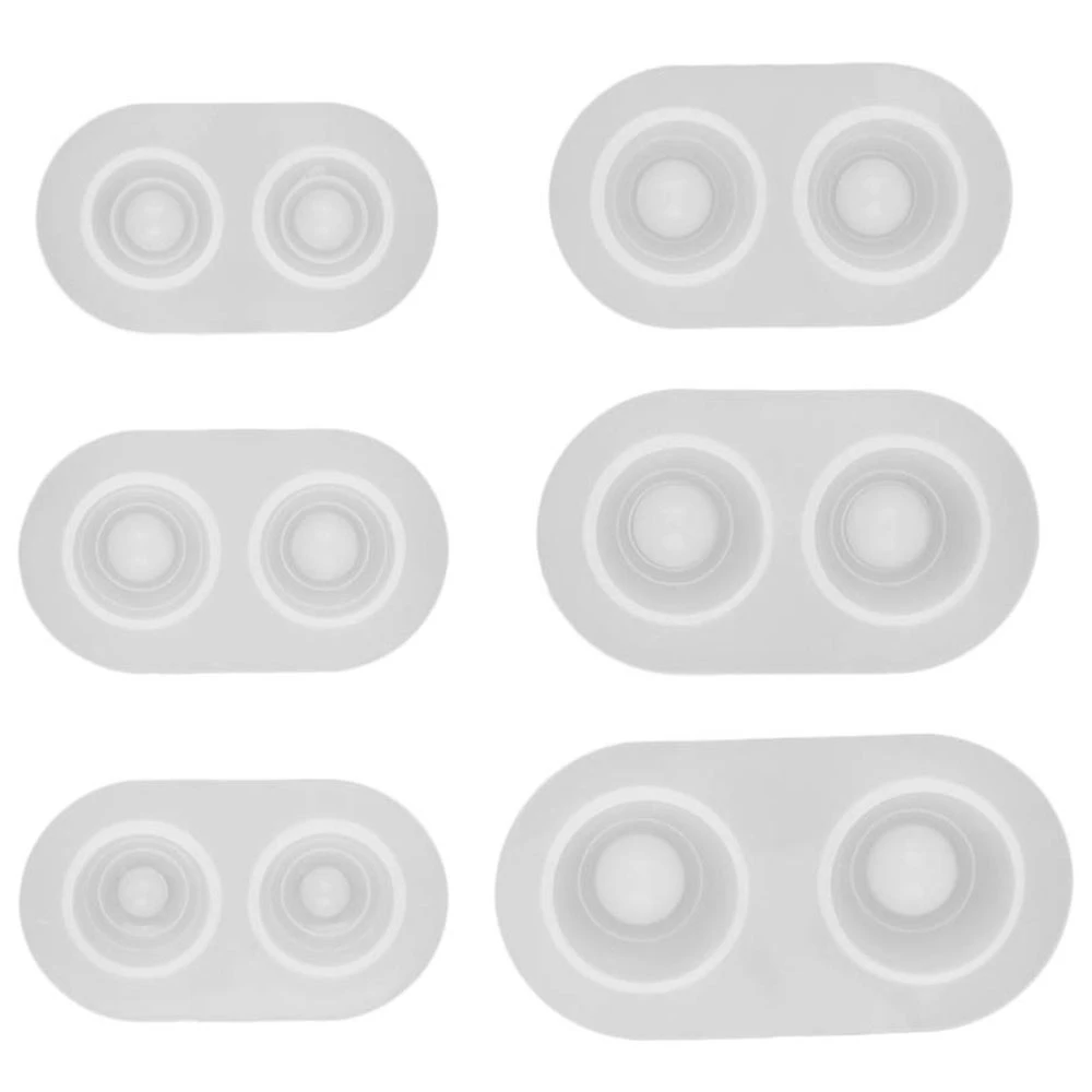 

6 Sizes/Set Bjd Doll Heavy Pupil Eye Clear Silicone Mold Base Pressure Diy Bjd Eye Materials - 14X7Mm; 16X6Mm; 16X8Mm; 18X9Mm; 2