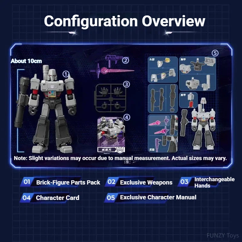 Official Blokees Transformers Shining Version 05 - Eternal Rivalry 2026 New Light-Up Blind Box Figures Poseable Model Kits Gifts view 6