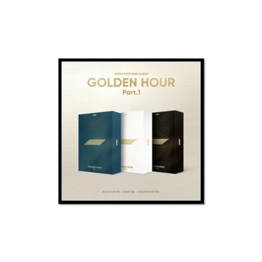 ATEEZ GOLDEN HOUR : Part.1 10th Mini Album 3 Ver Set via DHL Express undefined