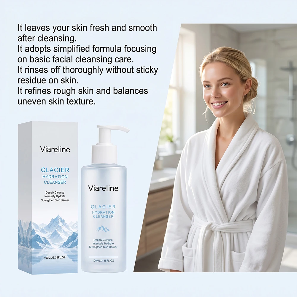 Glacier Hydration Cleanser Protecting & Fortifies Skin Barriers Gentle Deep Pore Cleansing Without Harshness For All Skin Types