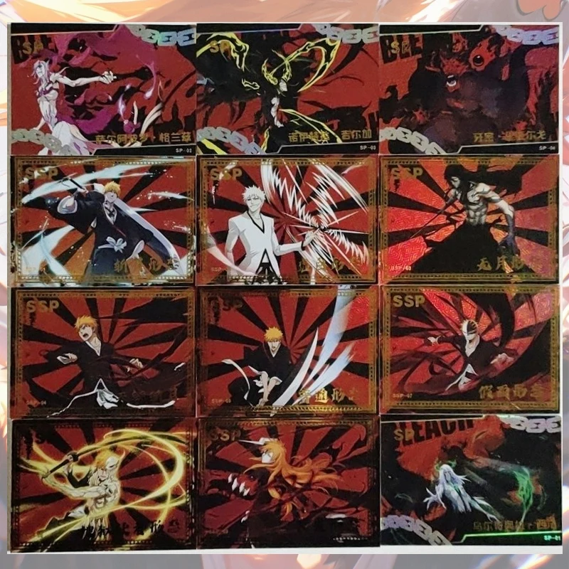 

Коллекционные карточки Anime Bleach SP SSP: Куросаки Ичиго, Неллиэль, Гримджоу, Тир, Халибел. Подарок на Рождество, День рождения, Детская игрушка.