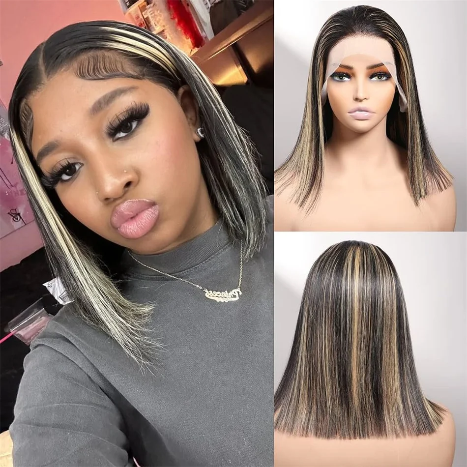 

Highlight Wig Human Hair Bob Wig Short Straight Body Curly Bob Wig Lace Front Human Hair Wigs Piano Cheap Wig On Clearance Seal