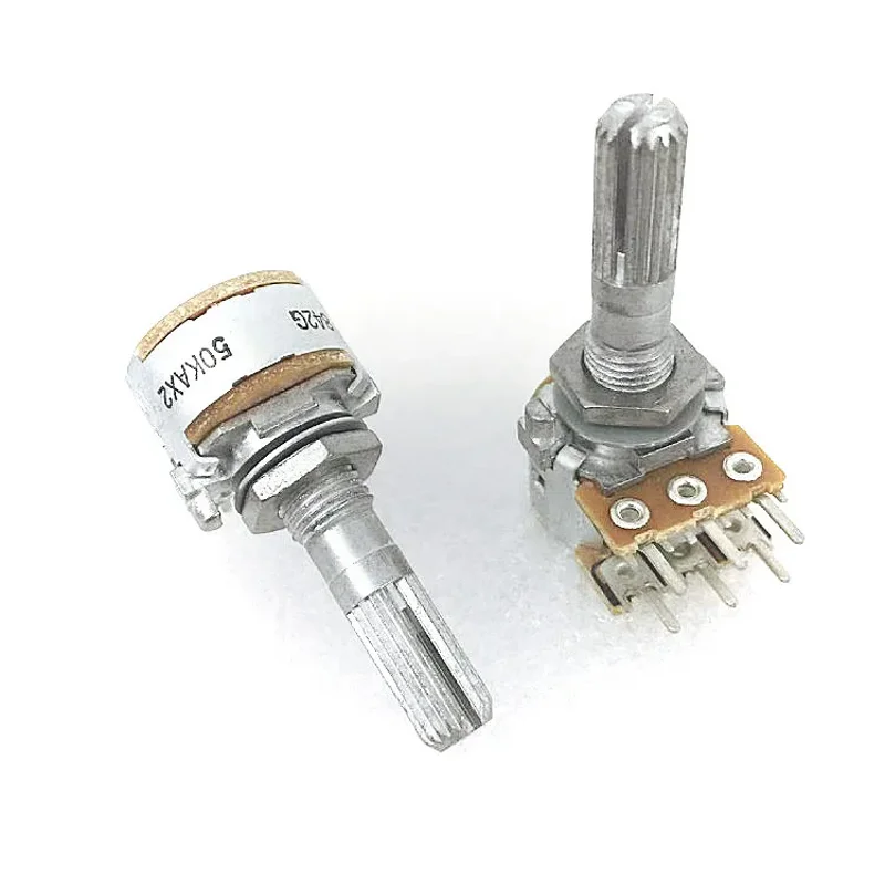 1pcs/lot Promotion Japan ALPS 16 type double volume potentiometer A50K A100K 25MM flowers Alps In Stock