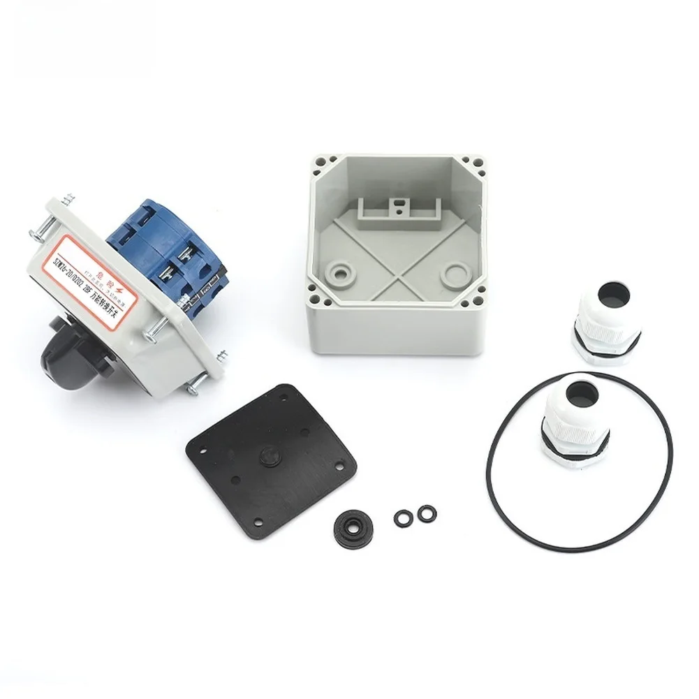 Waterproof Changeover Switch SZW26-20 20A 660V 2 Gear Rotary Transfer Switch For Industrial Electrical Control Panel