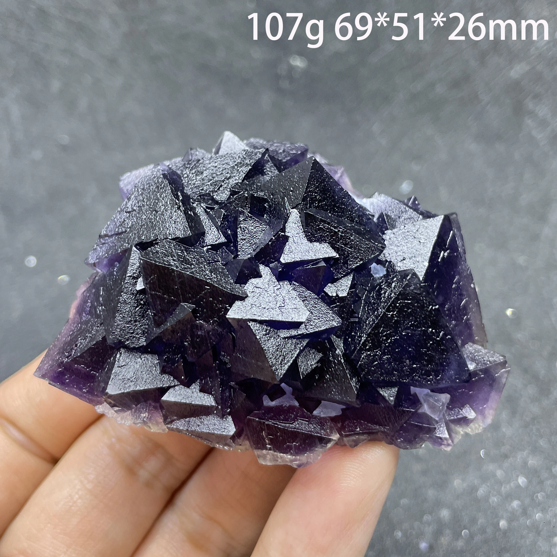 Natural Raw Stone Purple Fluorite Crystal Mineral Specimen Teaching Quartz Rock Home Decoration Gift Healing