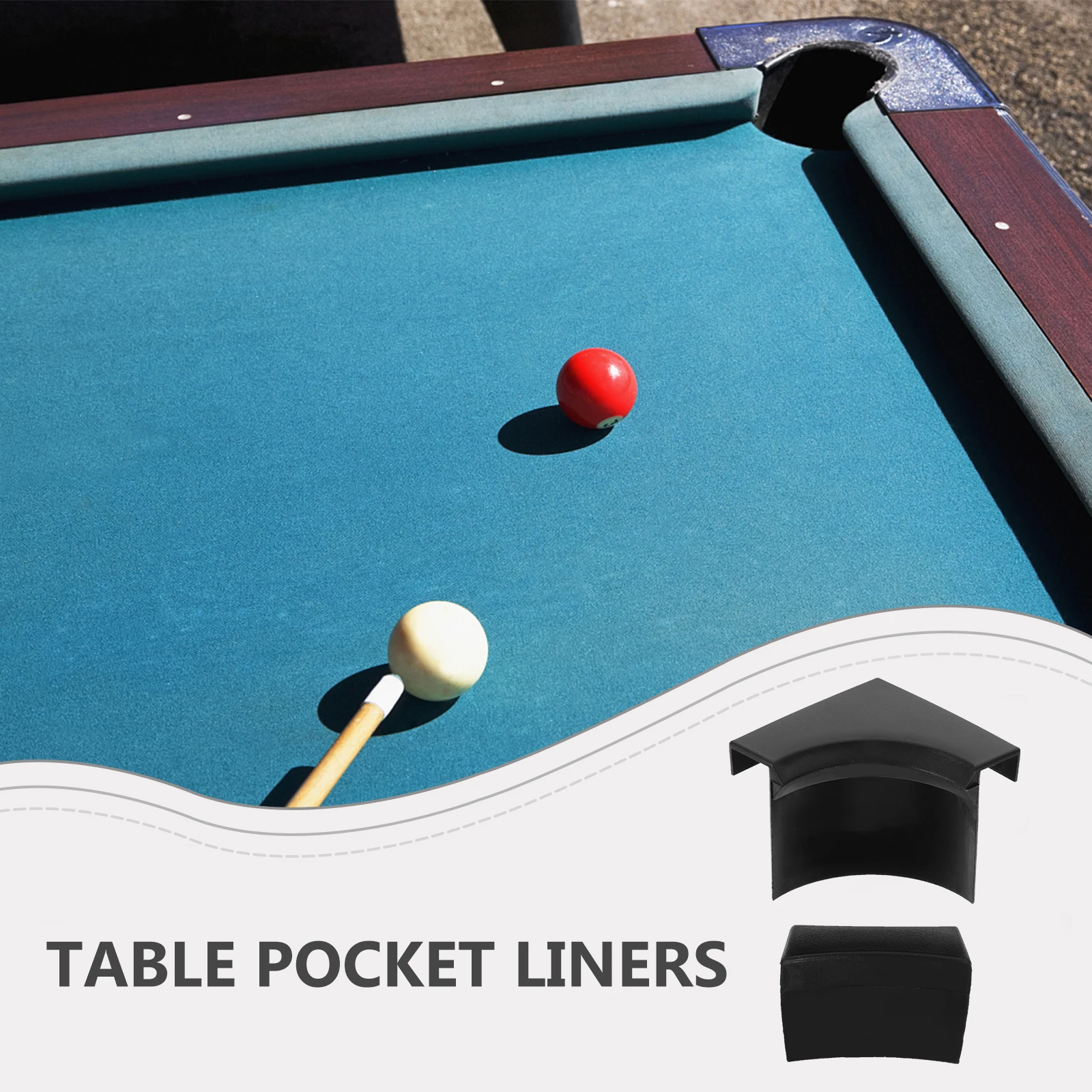 

2 Sets Pool Corner Pads Billiard Table Replacement Accessories Durable Protective Mats Easy Installation Lightweight