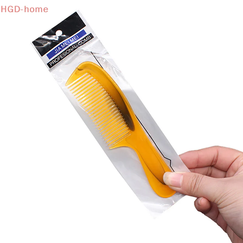 1 Piece Of Cowhide Comb Yellow Anti-static Thickened Durable Cowhide Color Hair Accessory