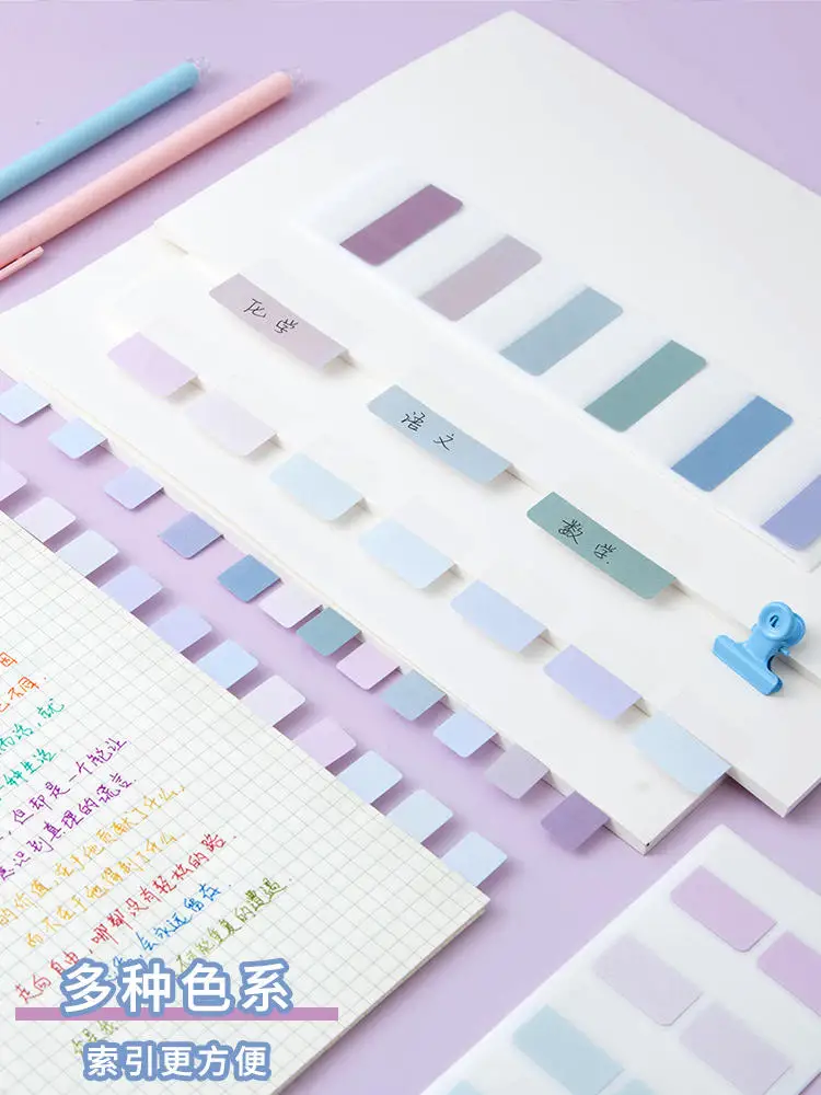 240/120/60 PCS Multicolor Sticky Writable Repositionable Index Tabs Flags for Pages Book Markers Reading Notes