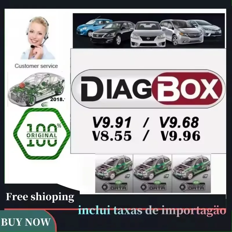 

2025 Newest V9.96 9.91 8.55 ​9.68 Diagbox Car diagnosis software Multi-language Fully working For Peugeot For Citroen Diagnos
