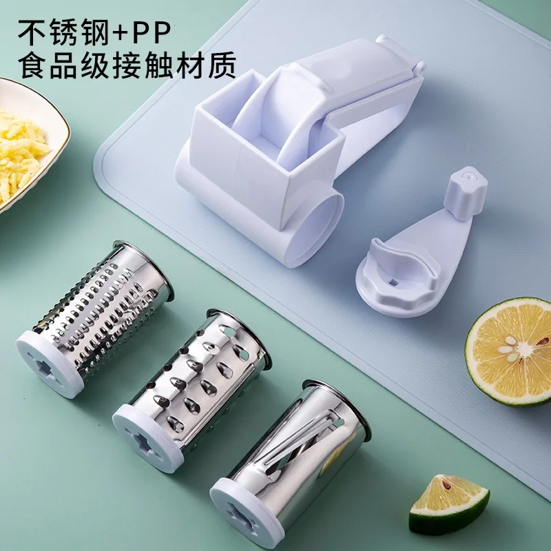 Hand-Cranked Cheese Grater Rotary  Graters Ginger Chocolate Cutter with Stainless Steel Drum Dropshipping