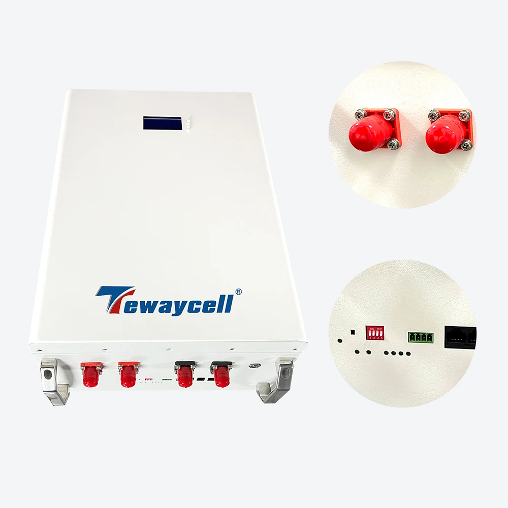 Tewaycell 48V 200Ah Powerwall 10KWh LiFePO4 Battery Pack With RS485 CAN 6000 Cycles Built-in BMS Solar System US EU NO TAX