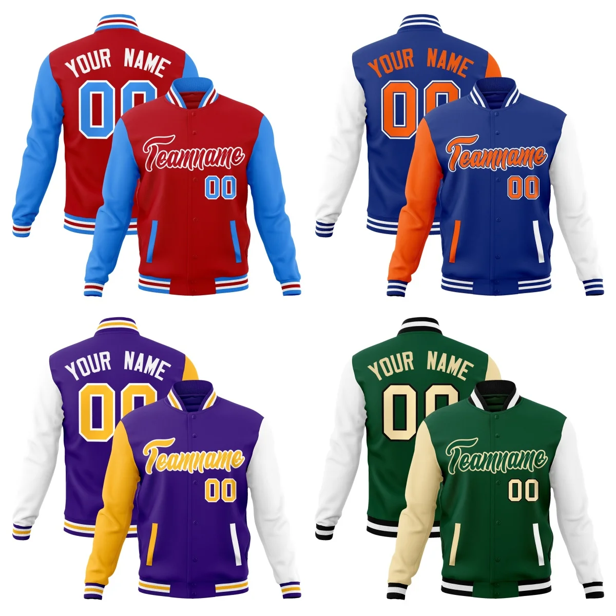 European Letter Embroidered college Jacket Personalized logo Street Fashion Trend Baseball Uniform Unisex