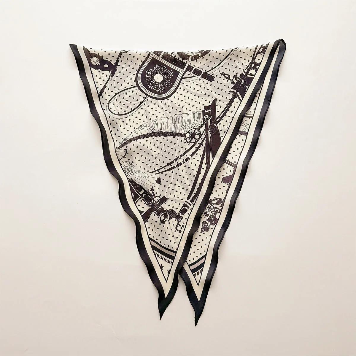 Triangle Bandage Women Silk Scarf Lightweight Breathable Decorative Headband Stoles Versatile Travel Multi-functional Accessory