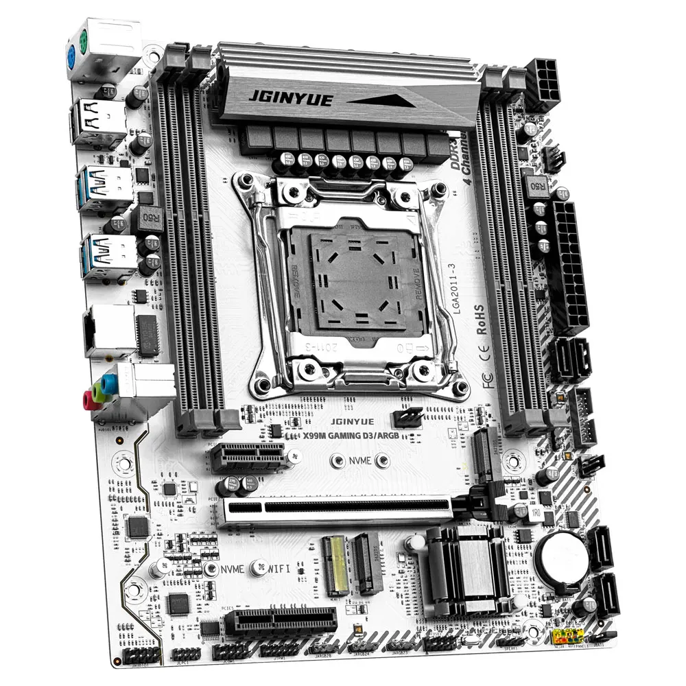 JGINYUE X99M GAMING D3 DDR3 four channels ARGB motherboard For Gaming Desktop