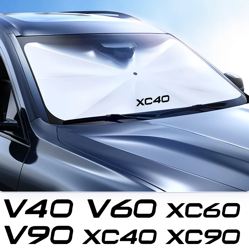 Car Sunshade Front Windshield Foldable Car Sunshade for Volvo XC90 XC60 C30 T6 S60 C70 XC40 V40 XC70 V60V50 S80 S40 AWD V90 S90