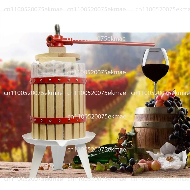 

Пресс для фруктового вина и винограда, ручная корзина для яблок на 6 литров, 1,6 галлона