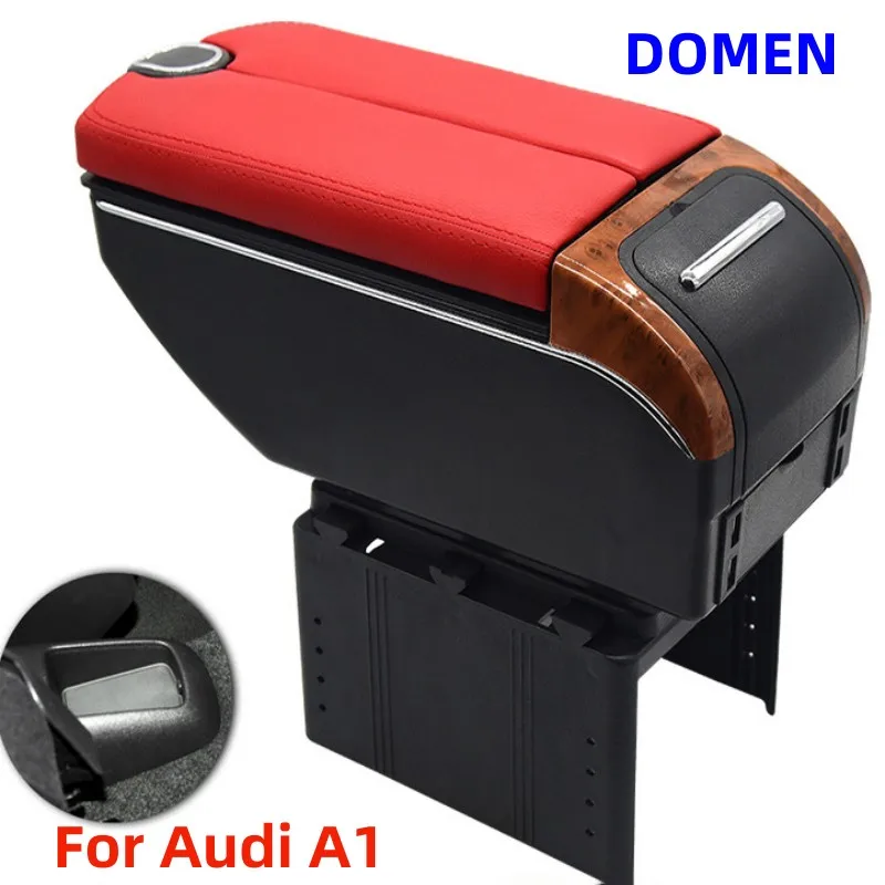 For Audi A1 Double open armrest box original factory dedicated central armrest box modification parts car accessories interior