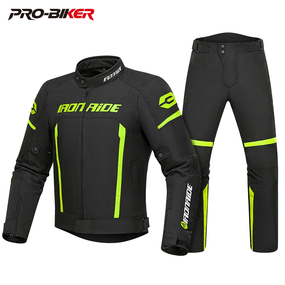 

Motorcycle Riding Jacket Waterproof Motorcross Jacket Pants Moto Jacket Windproof Riding Motorbike Clothes With Protective Gear