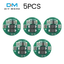 5 stks 1 S 4-8A 18650 Batterij 4.2 V Batterij Bescherming Boord 18650 Lithium Lading Ontlading Bescherming Boord Dual MOS
