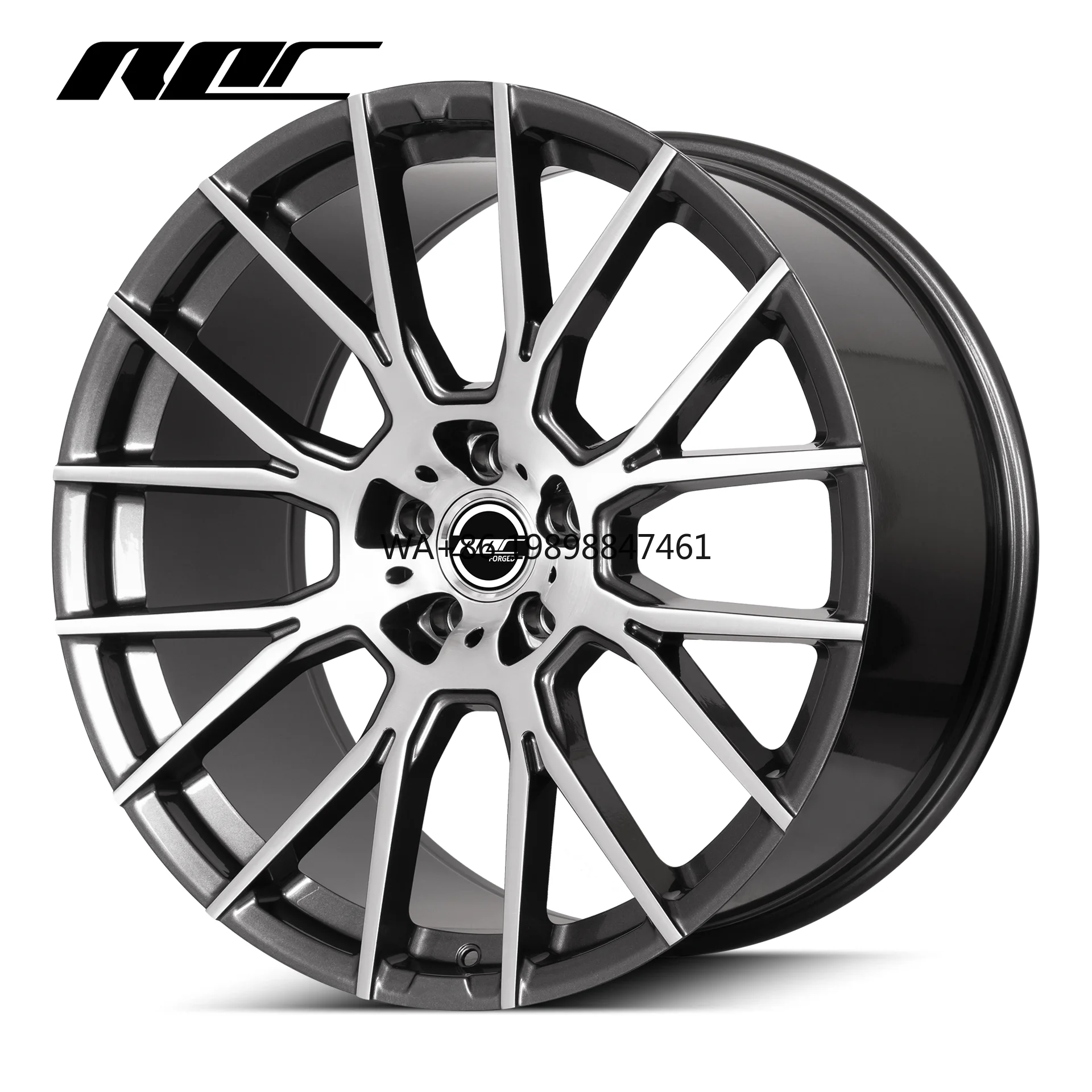 

Roc Custom DUB Monoblock Wheels Silver SUV Rims 20 22 24 Inch Wheels for S550 GT