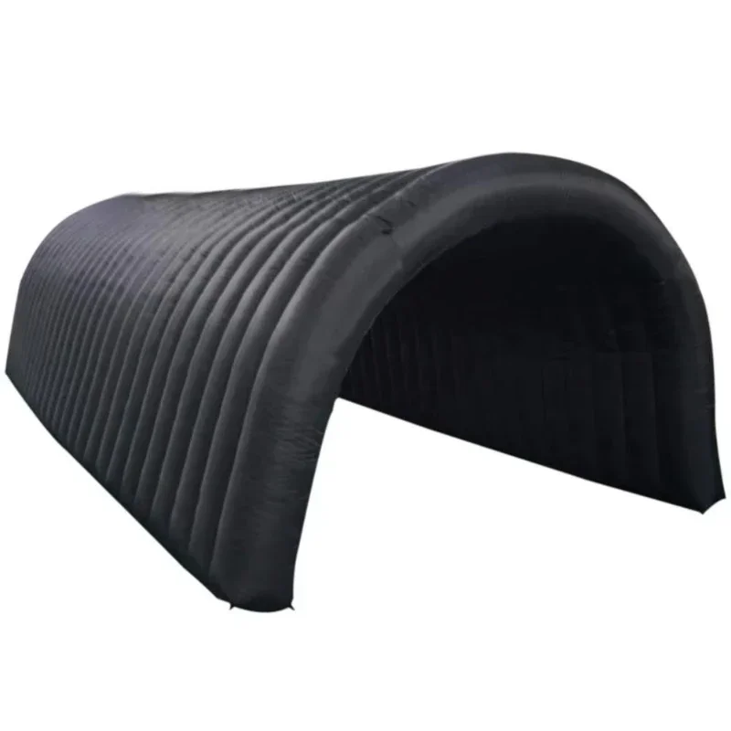 Black Inflatable Tunnel Tent Inflatable Activity Tent