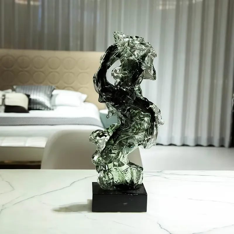 High-end House Decoration Interior Living Room Crafts Diy Creative Art Glass & Crystal Decorative Objects
