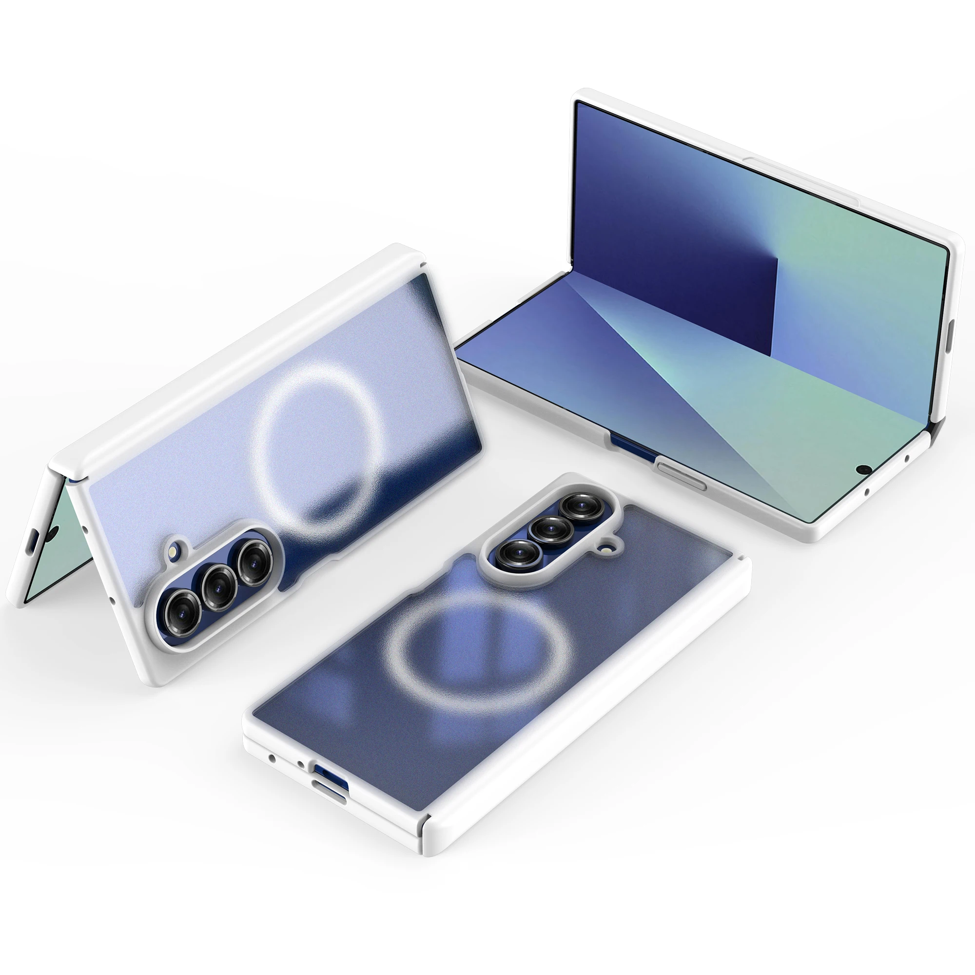 

For Samsung Z Fold 7 Magsafe Case uilt-in Screen Protector Transparent Full Body Cover for Galaxy Z Fold7 Hinge Protection Cases