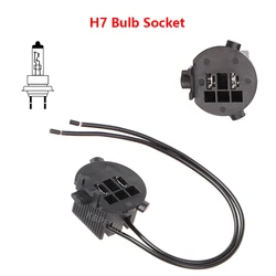 1x Car Low Beam Headlights H7 Socket Adapter For Hyundai Elantra Santafe Kia Sportage Lamp Holder Plug Connector Accessories