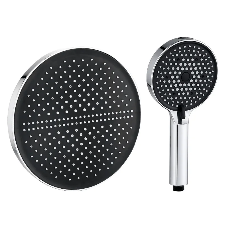 Picture 6: Large overhead shower with 4 functions - household shower handheld shower with large overhead spray
