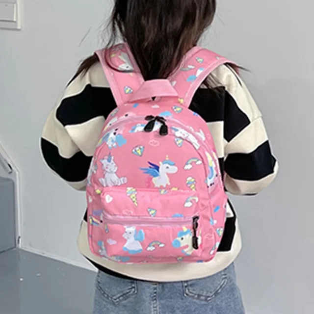 Children Backpack Cartoon Dinosaur Unicorn Pattern Baby Cute Kindergarten Schoolbag Waterproof Kids Bags Boys Girls – view 3